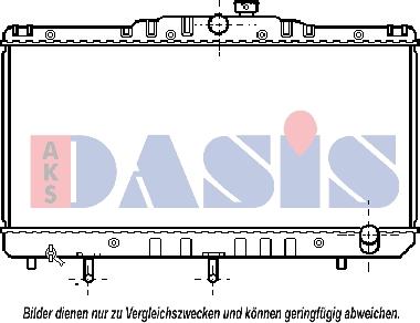 AKS Dasis 210210N - Радіатор, охолодження двигуна autocars.com.ua