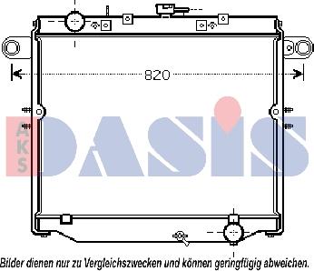 AKS Dasis 210216N - Радіатор, охолодження двигуна autocars.com.ua