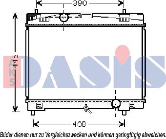 AKS Dasis 210218N - Радиатор, охлаждение двигателя autodnr.net