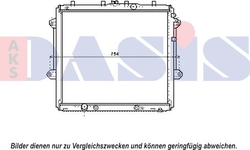 AKS Dasis 210242N - Радиатор, охлаждение двигателя autodnr.net