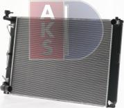 AKS Dasis 210252N - Радіатор, охолодження двигуна autocars.com.ua