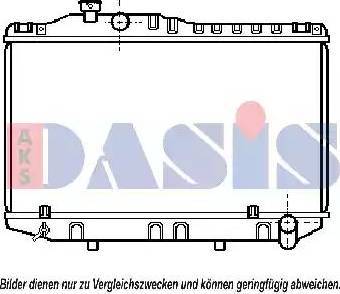 AKS Dasis 210280N - Радіатор, охолодження двигуна autocars.com.ua