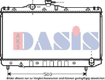 AKS Dasis 211500N - Радіатор, охолодження двигуна autocars.com.ua