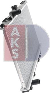 AKS Dasis 211610N - Радіатор, охолодження двигуна autocars.com.ua