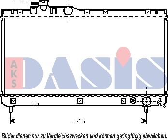 AKS Dasis 211690N - Радіатор, охолодження двигуна autocars.com.ua