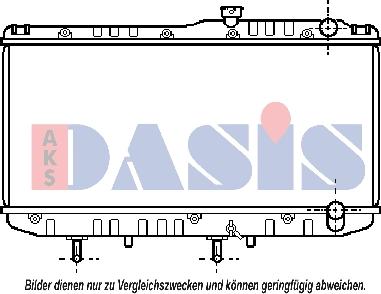 AKS Dasis 211740N - Радіатор, охолодження двигуна autocars.com.ua