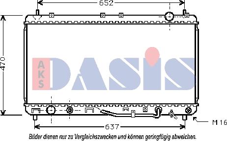 AKS Dasis 211970N - Радіатор, охолодження двигуна autocars.com.ua