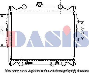 AKS Dasis 212000N - Радіатор, охолодження двигуна autocars.com.ua