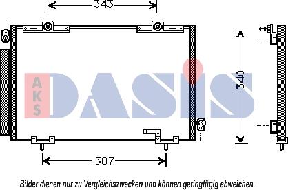 AKS Dasis 212015N - Конденсатор, кондиціонер autocars.com.ua