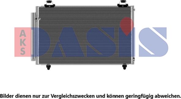 AKS Dasis 212052N - Конденсатор, кондиціонер autocars.com.ua