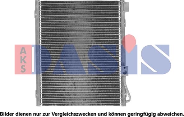 AKS Dasis 212062N - Конденсатор, кондиціонер autocars.com.ua