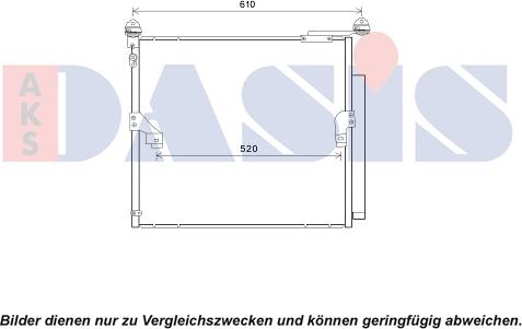 AKS Dasis 212101N - Конденсатор, кондиціонер autocars.com.ua