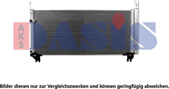 AKS Dasis 212128N - Конденсатор, кондиціонер autocars.com.ua