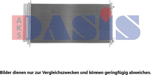 AKS Dasis 212132N - Конденсатор, кондиціонер autocars.com.ua