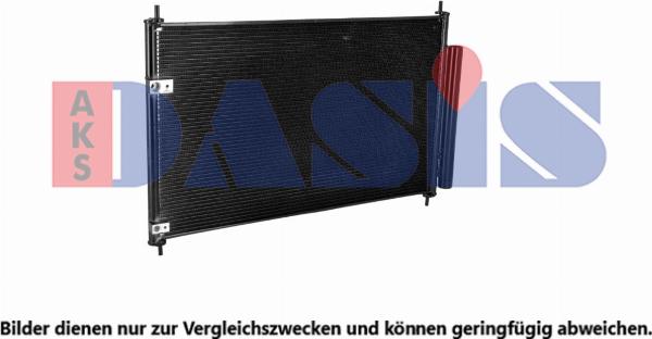 AKS Dasis 212157N - Конденсатор, кондиціонер autocars.com.ua