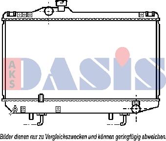 AKS Dasis 213250N - Радіатор, охолодження двигуна autocars.com.ua