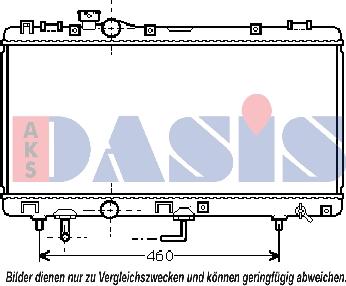 AKS Dasis 213460N - Радіатор, охолодження двигуна autocars.com.ua