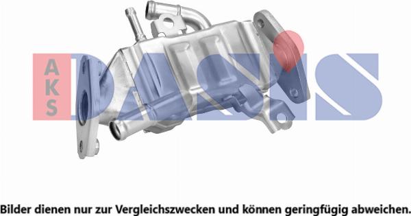 AKS Dasis 215019N - Радіатор, рециркуляція ОГ autocars.com.ua