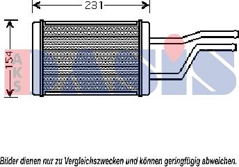AKS Dasis 216000N - Теплообмінник, опалення салону autocars.com.ua