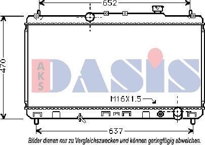 AKS Dasis 219071N - Радіатор, охолодження двигуна autocars.com.ua