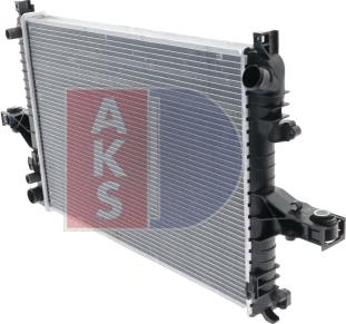 AKS Dasis 220001N - Радіатор, охолодження двигуна autocars.com.ua