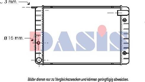 AKS Dasis 220290N - Радіатор, охолодження двигуна autocars.com.ua