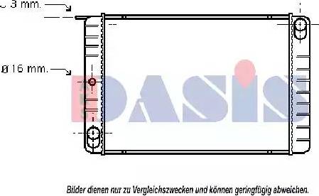 AKS Dasis 220300N - Радиатор, охлаждение двигателя autodnr.net