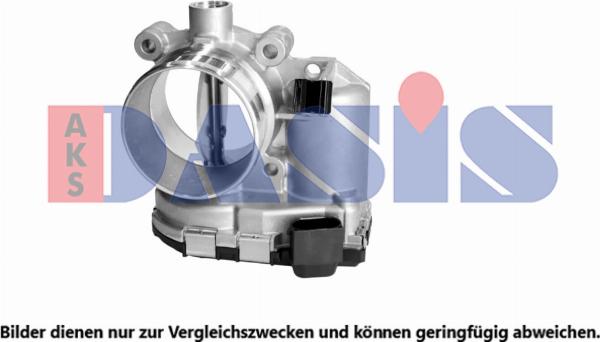 AKS Dasis 227014N - Патрубок дросельної заслінки autocars.com.ua