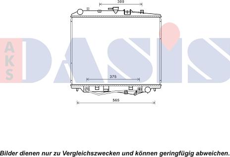 AKS Dasis 230006N - Радіатор, охолодження двигуна autocars.com.ua