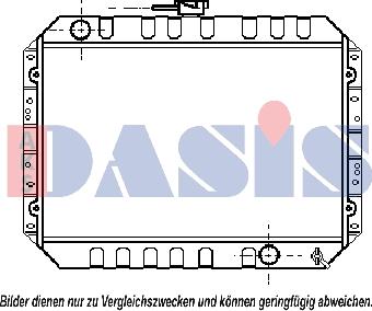 AKS Dasis 230130N - Радіатор, охолодження двигуна autocars.com.ua