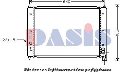 AKS Dasis 240400N - Радіатор, охолодження двигуна autocars.com.ua