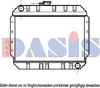 AKS Dasis 250140N - Радіатор, охолодження двигуна autocars.com.ua