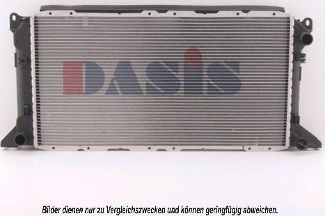 AKS Dasis 250240N - Радіатор, охолодження двигуна autocars.com.ua