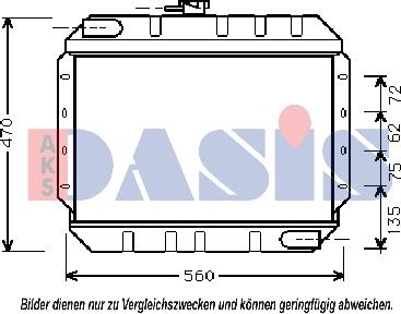 AKS Dasis 250510N - Радіатор, охолодження двигуна autocars.com.ua
