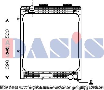 AKS Dasis 260003N - Радиатор, охлаждение двигателя autodnr.net