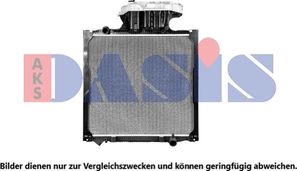 AKS Dasis 260012X - Радиатор, охлаждение двигателя autodnr.net