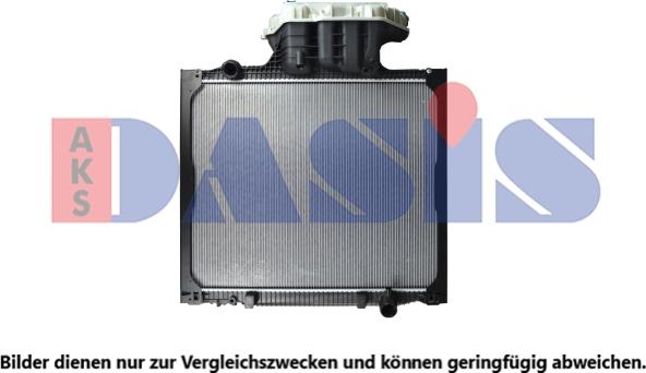 AKS Dasis 261900X - Радіатор, охолодження двигуна autocars.com.ua