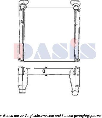 AKS Dasis 267005N - Интеркулер autocars.com.ua