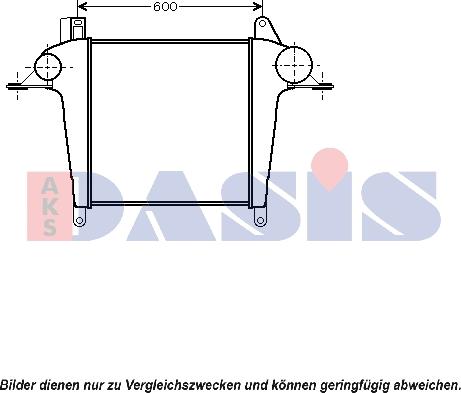 AKS Dasis 267021N - Интеркулер autocars.com.ua