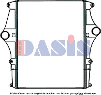 AKS Dasis 267320N - Интеркулер autocars.com.ua