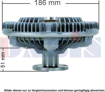 AKS Dasis 268044N - Зчеплення, вентилятор радіатора autocars.com.ua