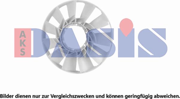AKS Dasis 268072N - Крильчатка вентилятора, охолодження двигуна autocars.com.ua