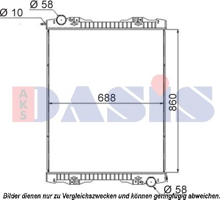 AKS Dasis 270003S - Радіатор, охолодження двигуна autocars.com.ua