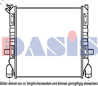 AKS Dasis 270050N - Радіатор, охолодження двигуна autocars.com.ua