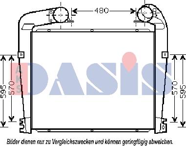 AKS Dasis 277002N - Интеркулер autocars.com.ua