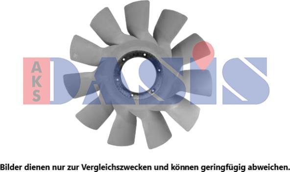 AKS Dasis 278051N - Крильчатка вентилятора, охолодження двигуна autocars.com.ua