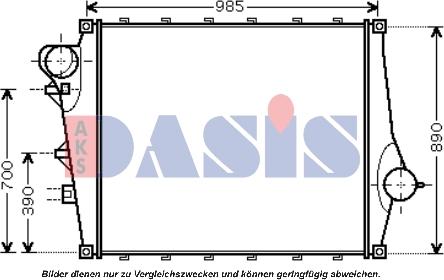 AKS Dasis 280011N - Интеркулер autocars.com.ua