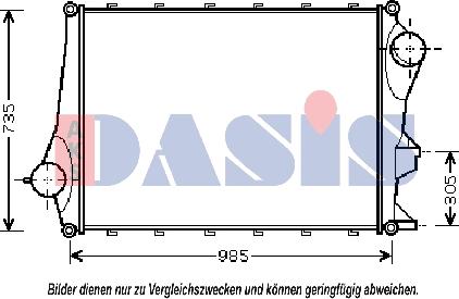 AKS Dasis 287006N - Интеркулер autocars.com.ua