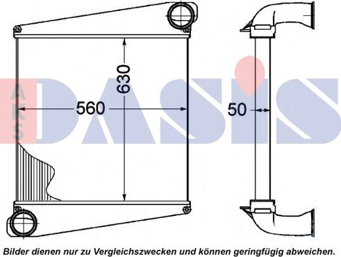 AKS Dasis 287007N - Интеркулер autocars.com.ua