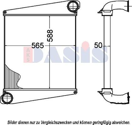 AKS Dasis 287012N - Интеркулер autocars.com.ua